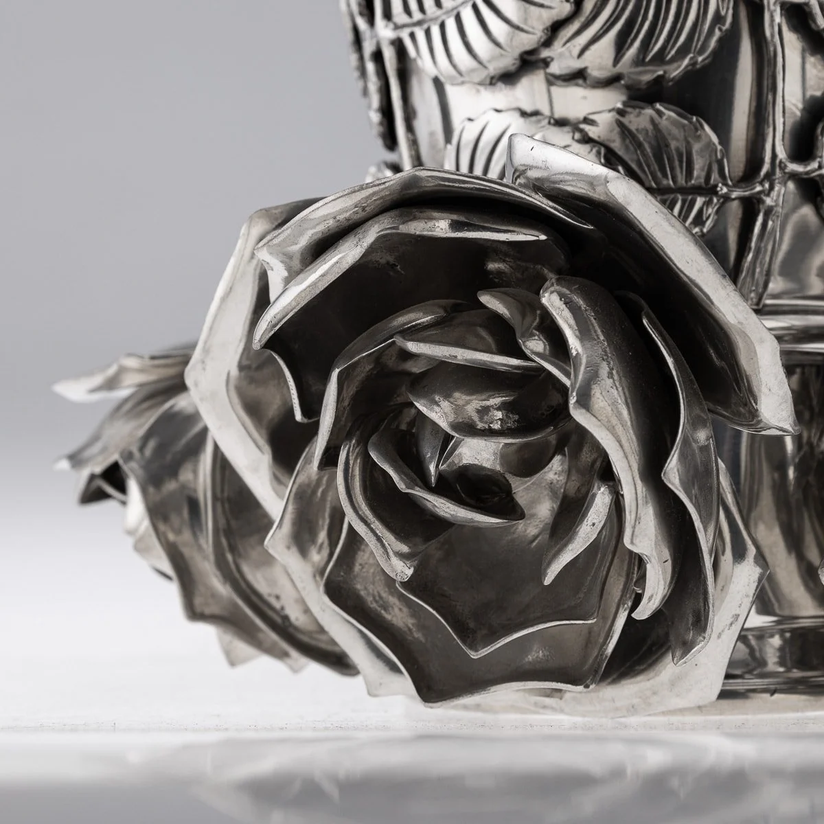 PUSHKIN ANTIQUES - LATE 20THC ITALIAN PEWTER WINE COOLER BY PIERO FIGURA FOR ATENA - 10.jpg