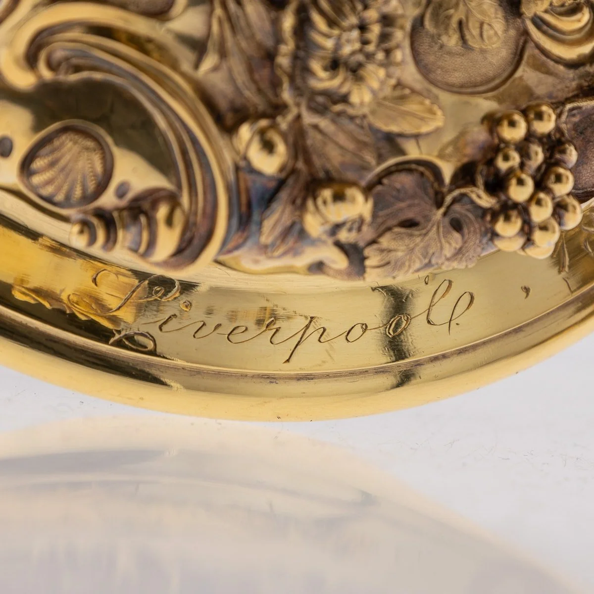 PUSHKIN'S - ANTIQUE 19thC VICTORIAN SOLID SILVER-GILT CUP & COVER, LONDON c.1893 - 22.jpg