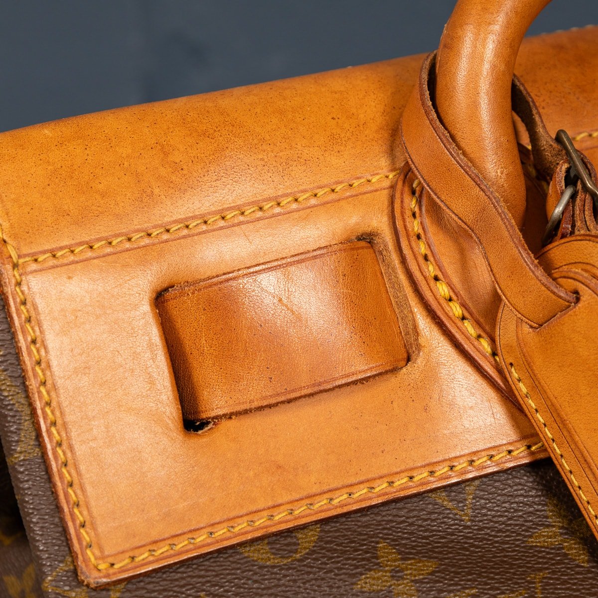 PUSHKIN'S - A 20thC LOUIS VUITTON STEAMER BAG IN MONOGRAM CANVAS, MADE IN FRANCE - 25.jpg
