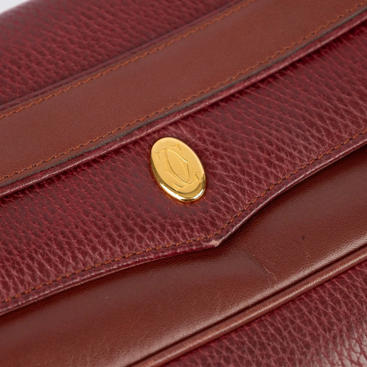 PUSHKIN'S - VINTAGE 20thC %22MUST DE CARTIER%22 CARTIER RED LEATHER CLUTCH BAG, MADE IN FRANCE - 16.jpg