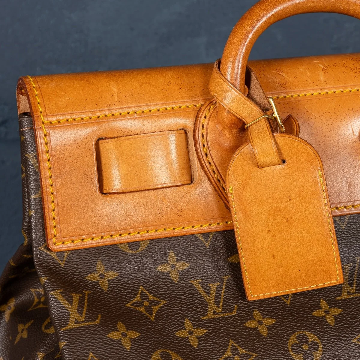 PUSHKIN'S - A 20thC LOUIS VUITTON STEAMER BAG IN MONOGRAM CANVAS, MADE IN FRANCE - 17.jpg