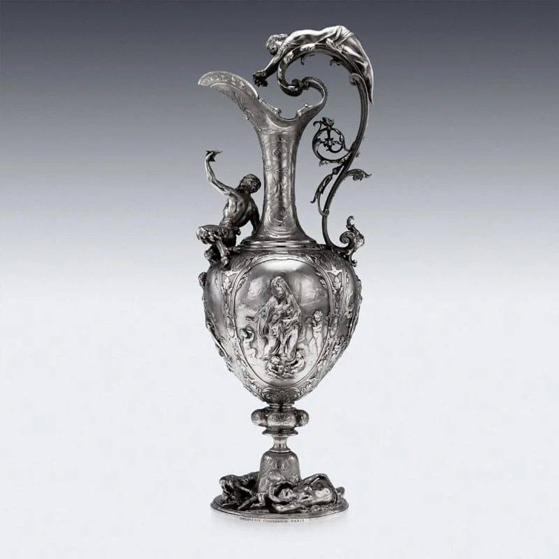 Antique 19thC Silver Figural Ewer c.1875
