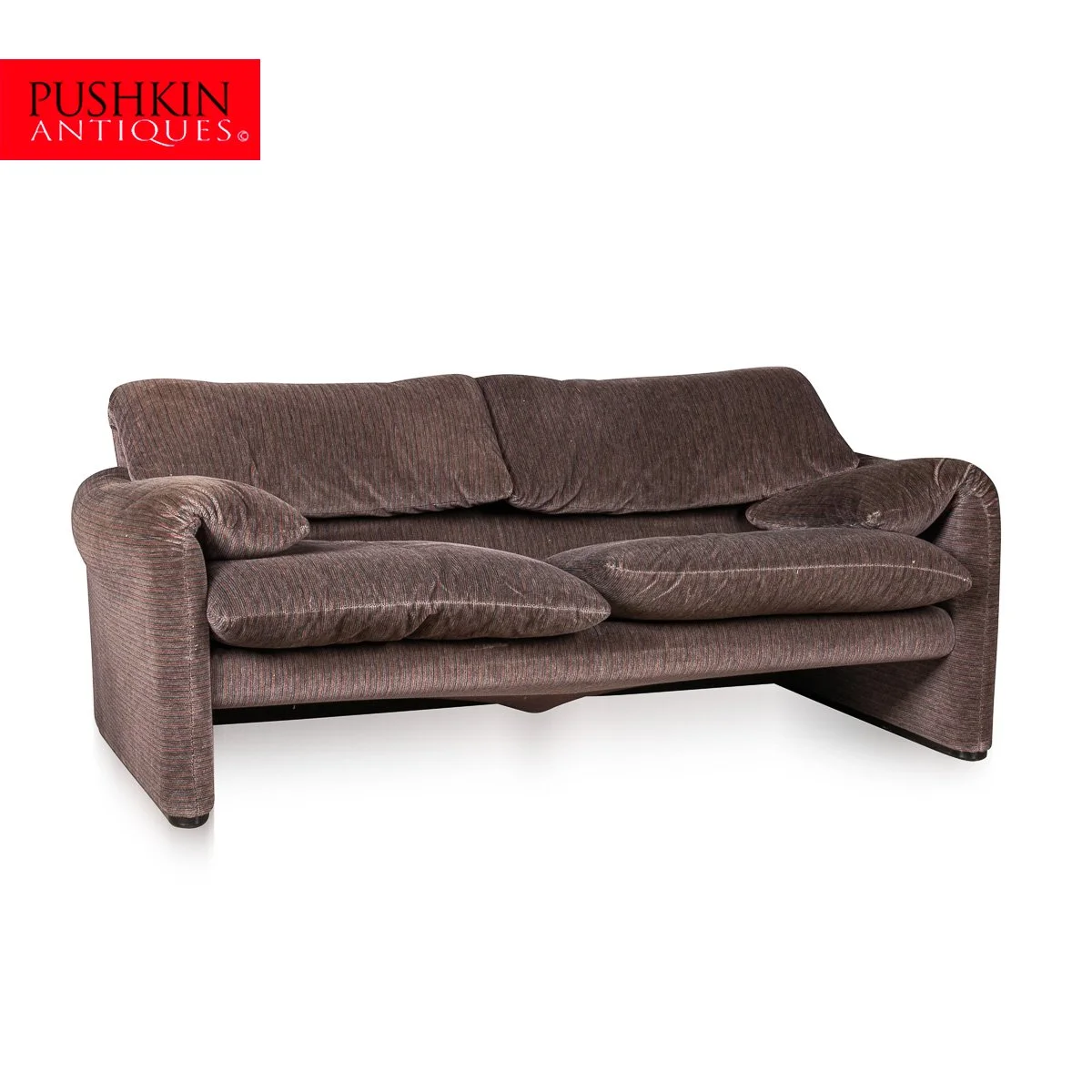 PUSHKIN ANTIQUES - 20thC MARALUNGA SOFA IN ORIGINAL VINTAGE VELVET FABRIC BY VICO MAGISTRETTI - 22.jpg