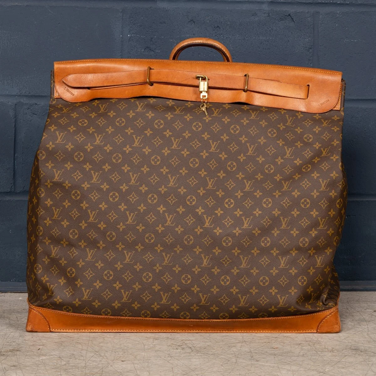PUSHKIN'S - 20thC LOUIS VUITTON STEAMER 65 BAG IN MONOGRAM CANVAS, MADE IN FRANCE - 4.jpg