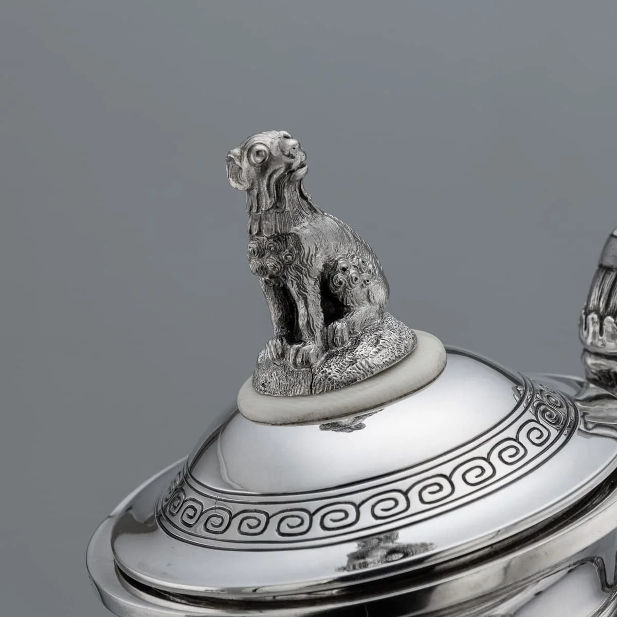 PUSHKINS.COM - A00177 - ANTIQUE 19thC DUTCH 'CHINOISERIE STYLE' TEA & COFFEE SERVICE, J.M VAN KEMPEN & ZONEN c.1860 -07.jpg