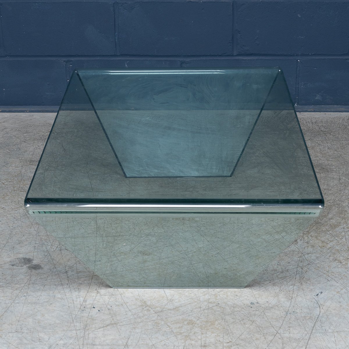PUSHKINS.COM - B11292 - VINTAGE 20thC ITALIAN %22RUBINO%22 BENT GLASS COFFEE TABLE BY SO.VE.T. c.1990 - 06.jpg