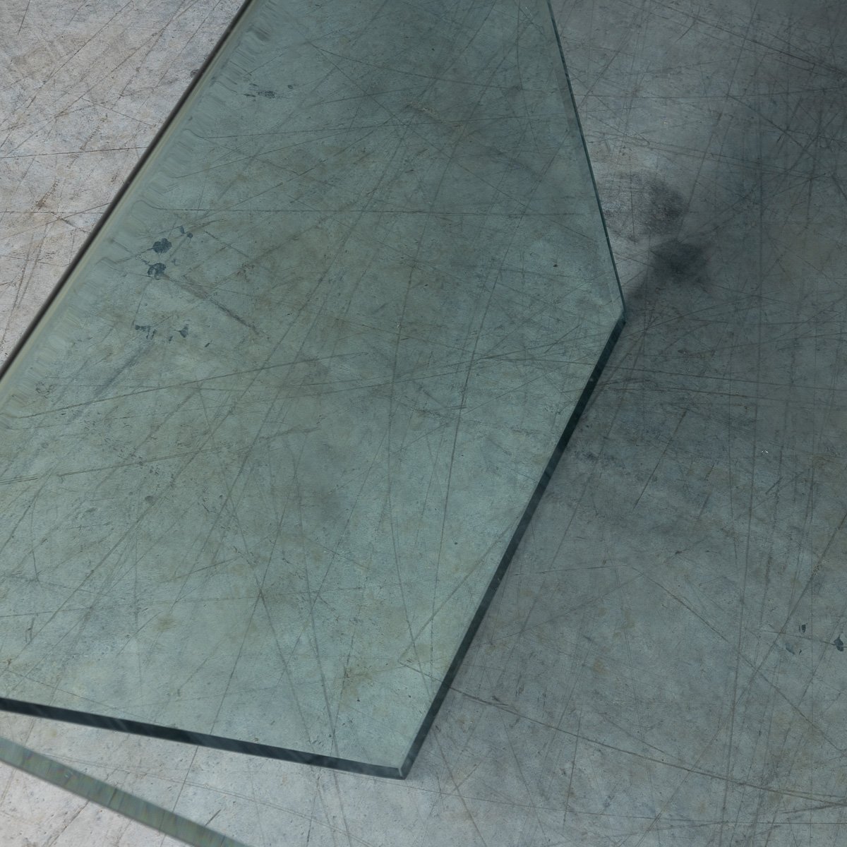 PUSHKINS.COM - B11292 - VINTAGE 20thC ITALIAN %22RUBINO%22 BENT GLASS COFFEE TABLE BY SO.VE.T. c.1990 - 11.jpg