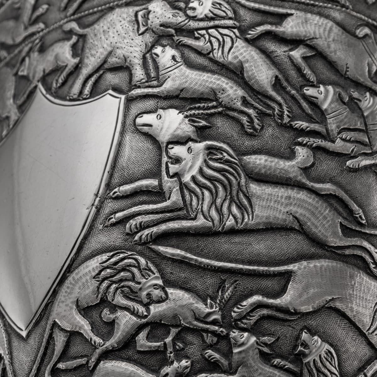 PUSHKINS.COM - J12580 - ANTIQUE 19thC INDIAN SAURASHTRA (SOUTHERN GUJARAT) MONUMENTAL SIZE GOBLET c.1890 -12.jpg