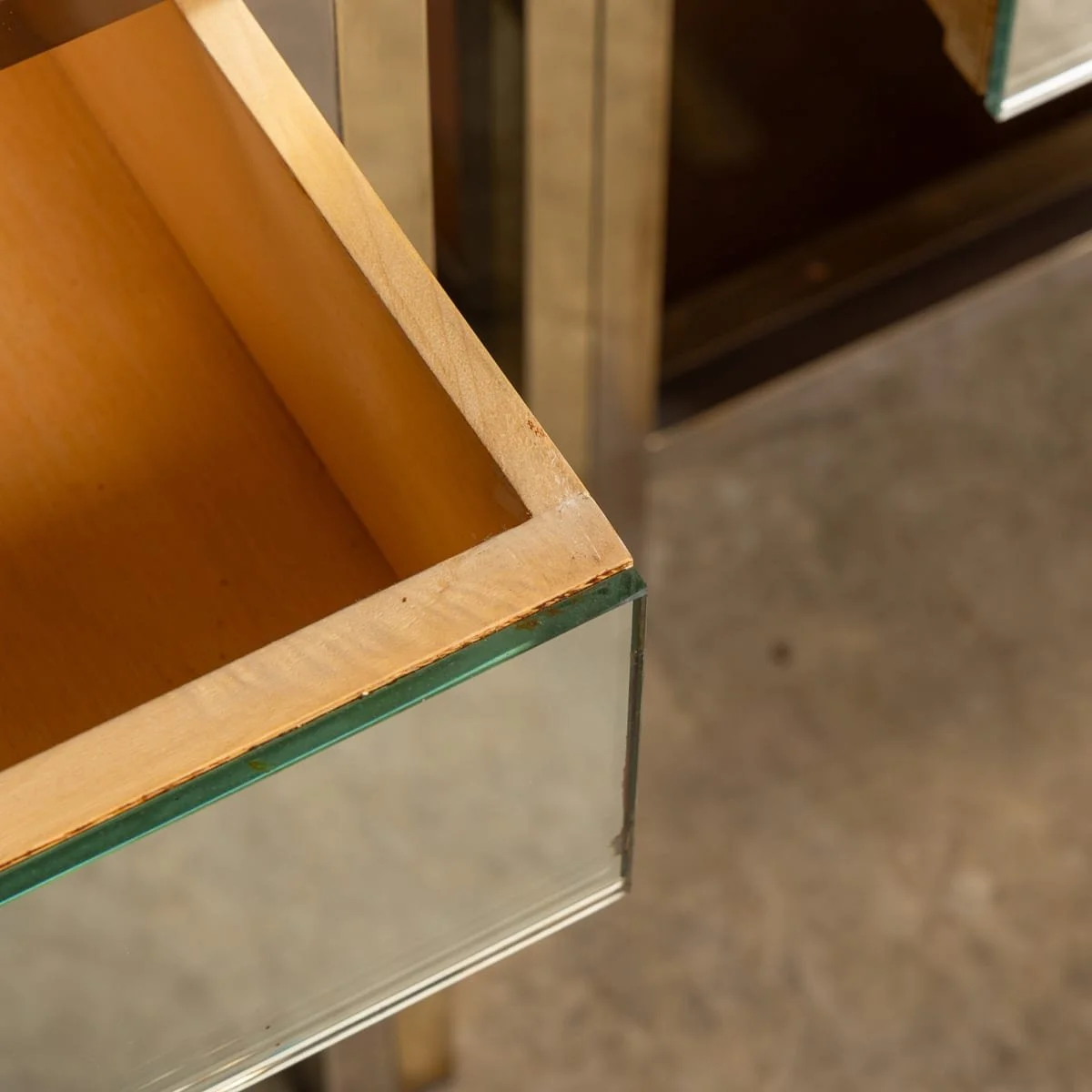 PUSHKINS.COM - Z12104 - 20thC PAIR OF BRASS, CHROME & GLASS SIDE TABLES BY BELGO CHROM, BELGIUM c.1970 - 11.jpg