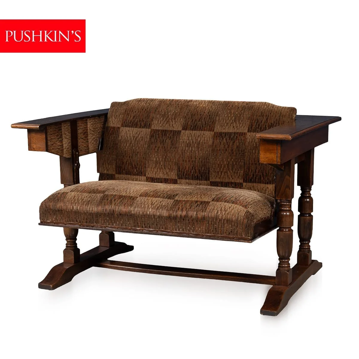 PUSHKINS.COM - B11465 - 20thC ENGLISH METAMORPHIC %22SETTEE TABLE%22 BY R. HAMP & CO, NORTHAMPTON c.1930 - 01.jpg