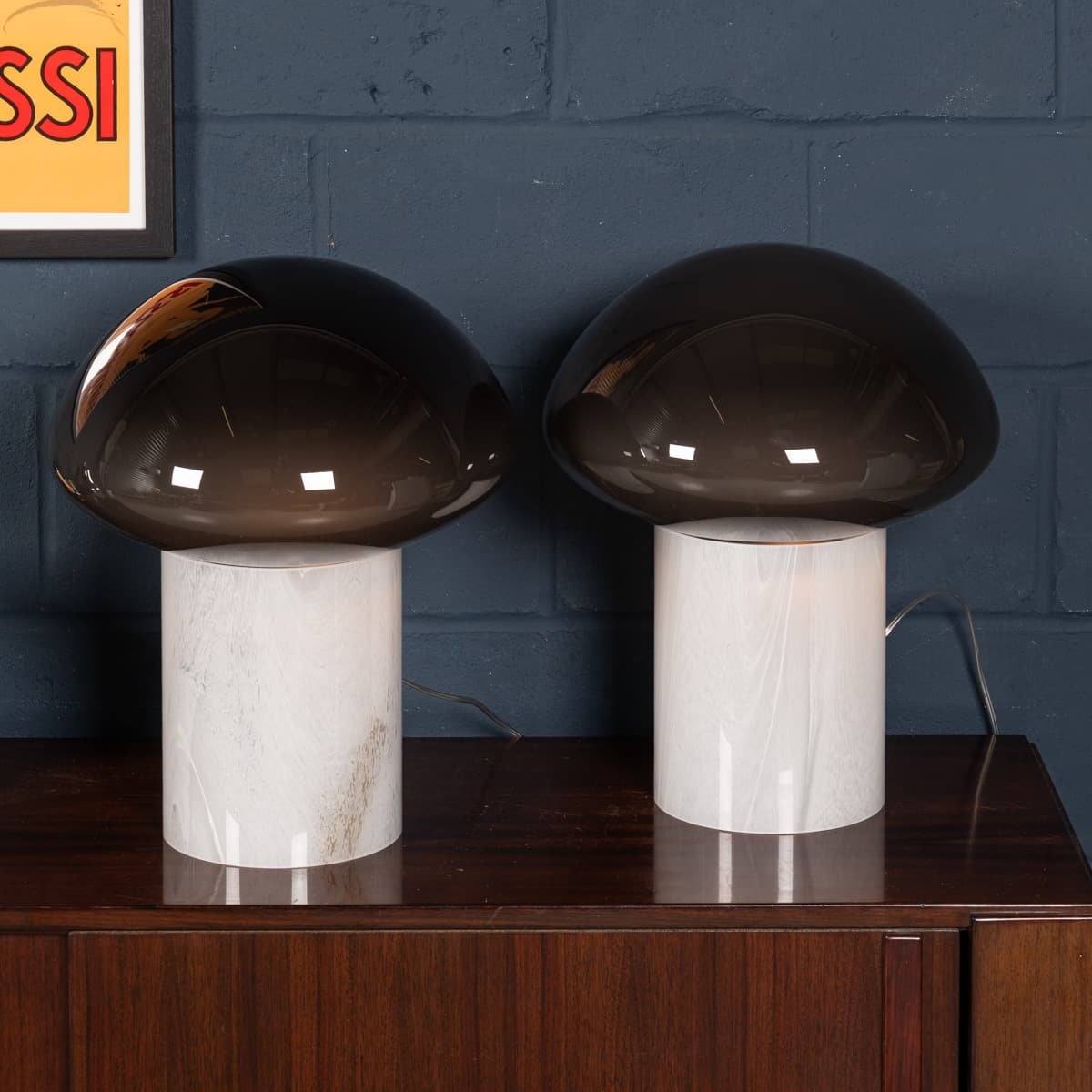 PUSHKINS.COM - B12364 - CONTEMPORARY 21stC PAIR OF MURANO GLASS TABLE LAMPS OF RECENT PRODUCTION, ITALY - 03.jpg