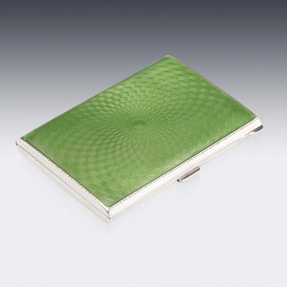 PUSHKINS.COM - A11128 - 20thC ART DECO SOLID SILVER & GUILLOCHE ENAMEL CIGARETTE CASE c.1929 - 05.jpg