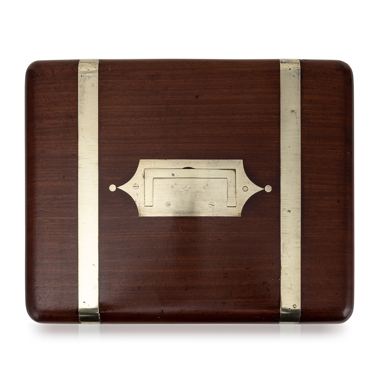 PUSHKINS.COM - D11170 - ANTIQUE 19thC ENGLISH MAHOGANY & BRASS BOUND JEWELLERY BOX c.1820 - 09.jpg