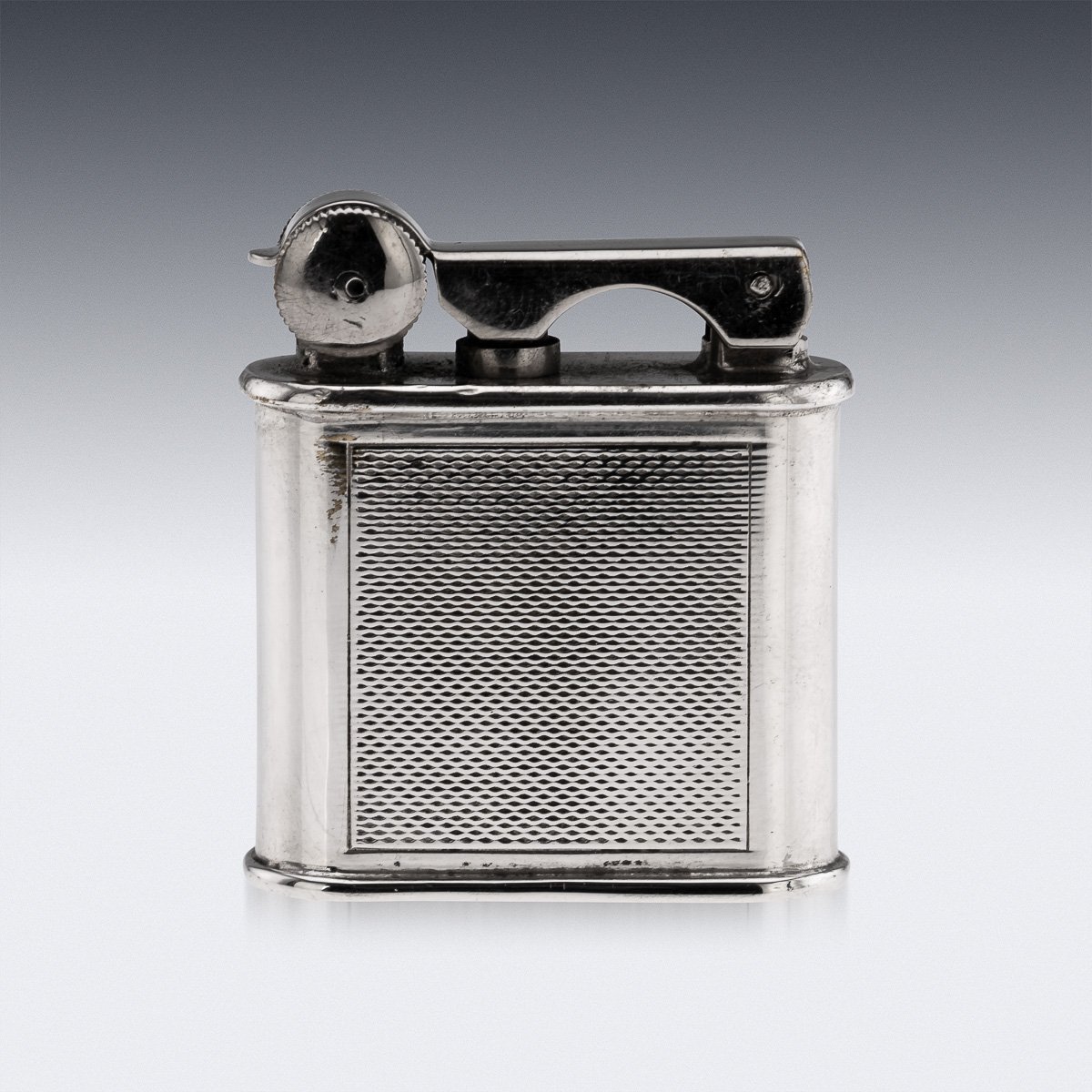 PUSHKINS.COM - J9836 - 20thC FRENCH CHROME PLATED NOVELTY 'SKIIER' LIGHTER BY ARTHUS BERTRAND c.1950 - 06.jpg
