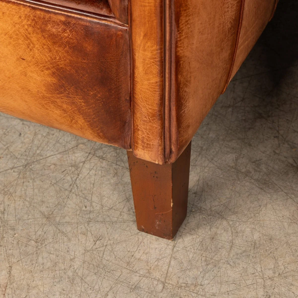 PUSHKINS.COM - B11846 - VINTAGE 20thC PAIR OF ENGLISH 'CAMFORD' LEATHER TUB CHAIRS BY JOHN LEWIS - 21.jpg