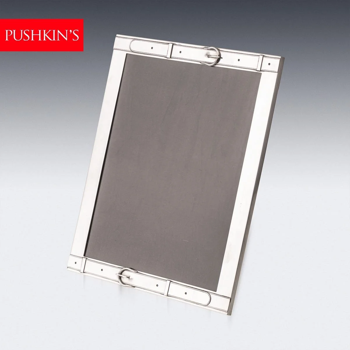 PUSHKINS.COM - D11885 - VINTAGE 20thC FRENCH SOLID SILVER LARGE PHOTOGRAPH FRAME BY HERMÈS, PARIS - 02.jpg