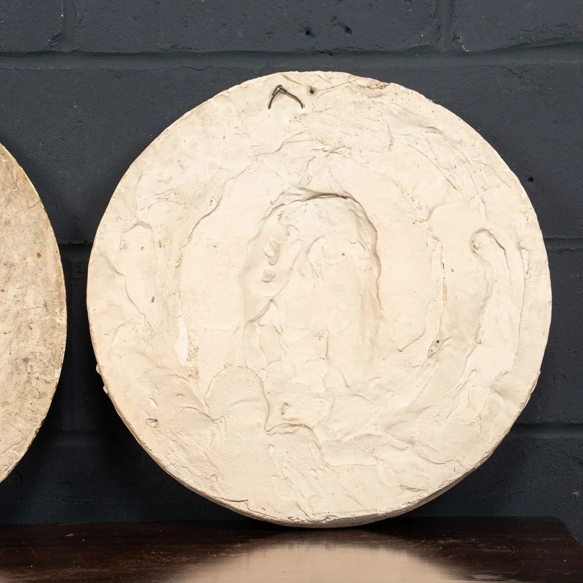 PUSHKINS.COM - B12778d - ANTIQUE 20thC SET OF THREE PLASTER PORTRAIT RELIEFS, FAMILY OF RICCARDO SECCHI - 28.jpg