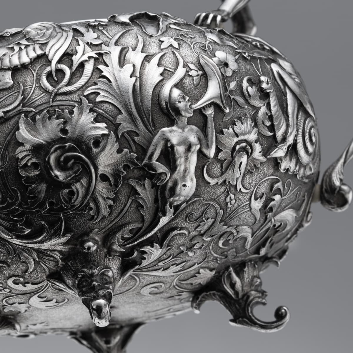 PUSHKINS.COM - A00252 - ANTIQUE 19thC ITALIAN SOLID SILVER THREE PIECE TEA SET BY G.ACCARISI c.1890 - 28.jpg