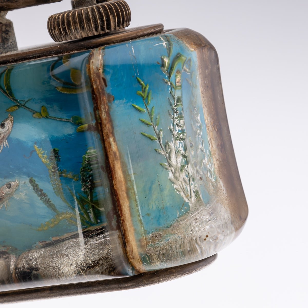PUSHKINS.COM - VINTAGE 20thC DUNHILL HALF-GIANT AQUARIUM TABLE LIGHTER c.1950 - 22.jpg