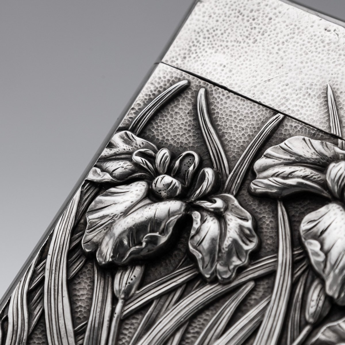PUSHKINS.COM - J11390 - ANTIQUE 20thC JAPANESE MEIJI SOLID SILVER CARD CASE c.1900 - 16.jpg