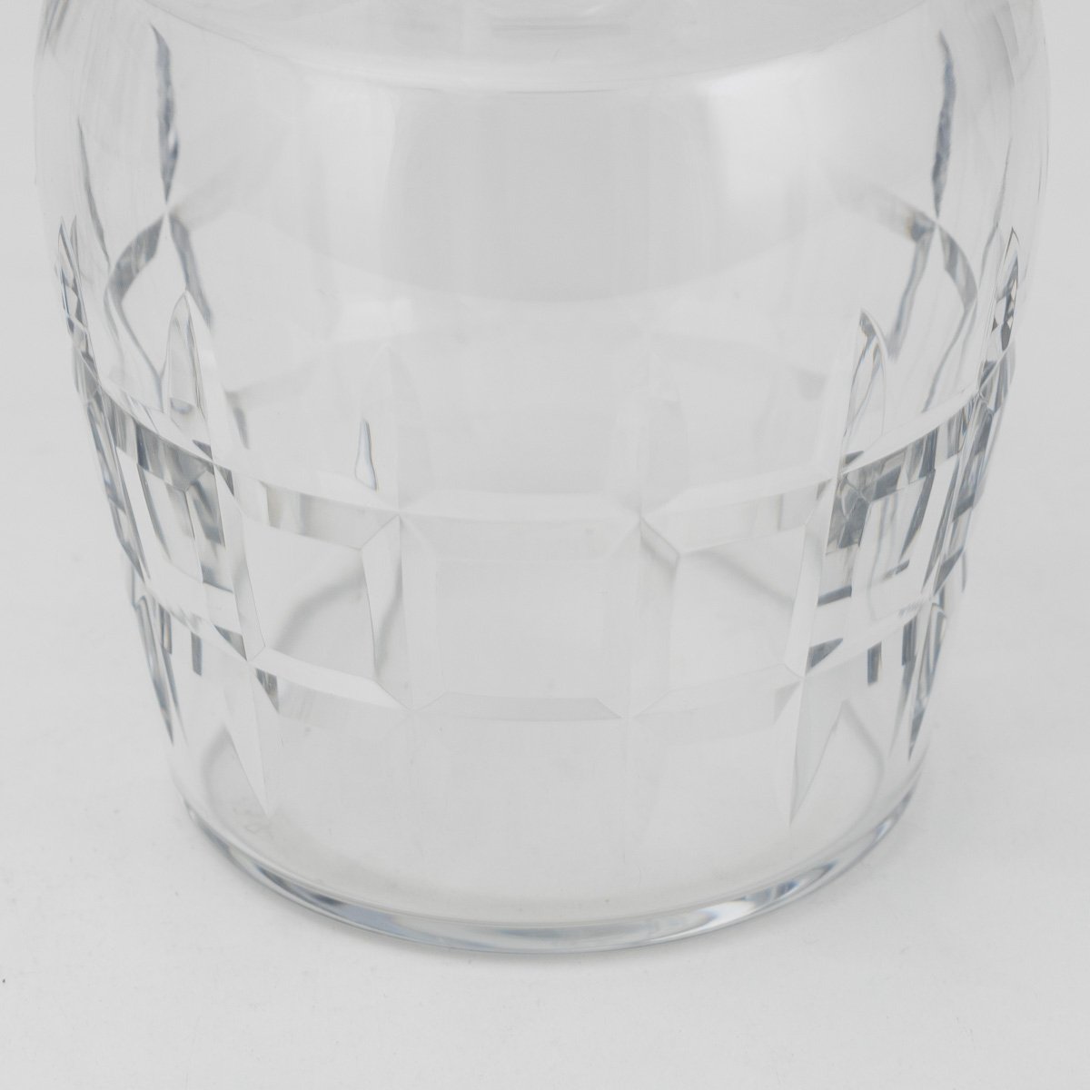 PUSHKINS.COM - D11154 - 20thC FRENCH PAIR OF BACCARAT DECANTERS & HERMES LEATHER BASKET BY JACQUES ADNET - 11.jpg