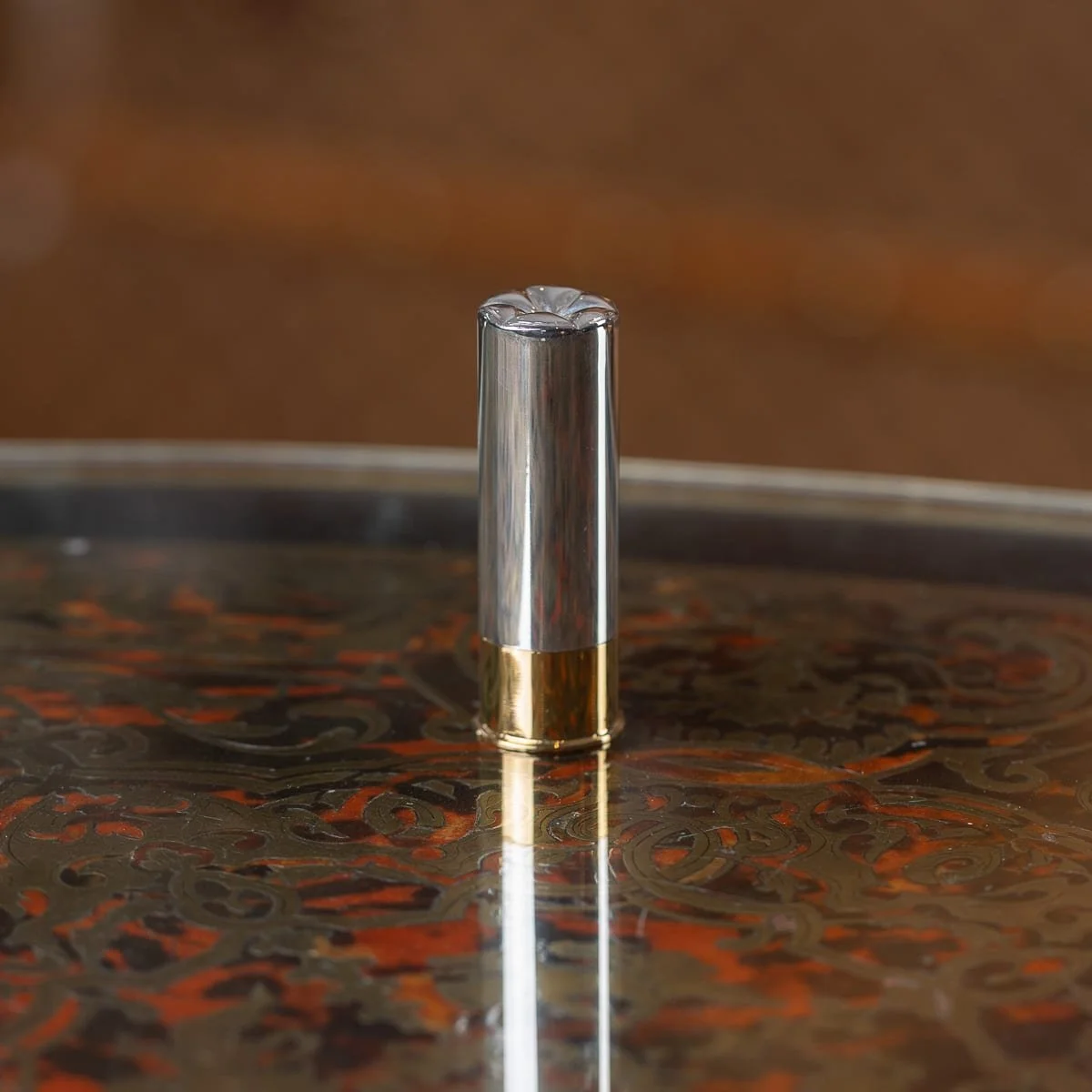 PUSHKINS.COM - C11441 - 21stC ENGLISH NOVELTY SET OF 10 SHOTGUN SHAPED SOLID SILVER BUTT MARKERS IN CASE - 03.jpg