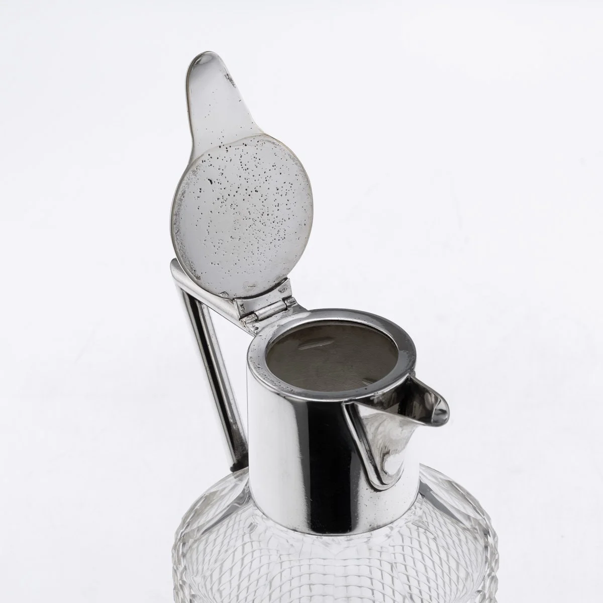 PUSHKINS.COM - D11670 - ANTIQUE 19thC GERMAN SILVER PLATED & CUT GLASS CLARET JUG BY WMF - 22.jpg