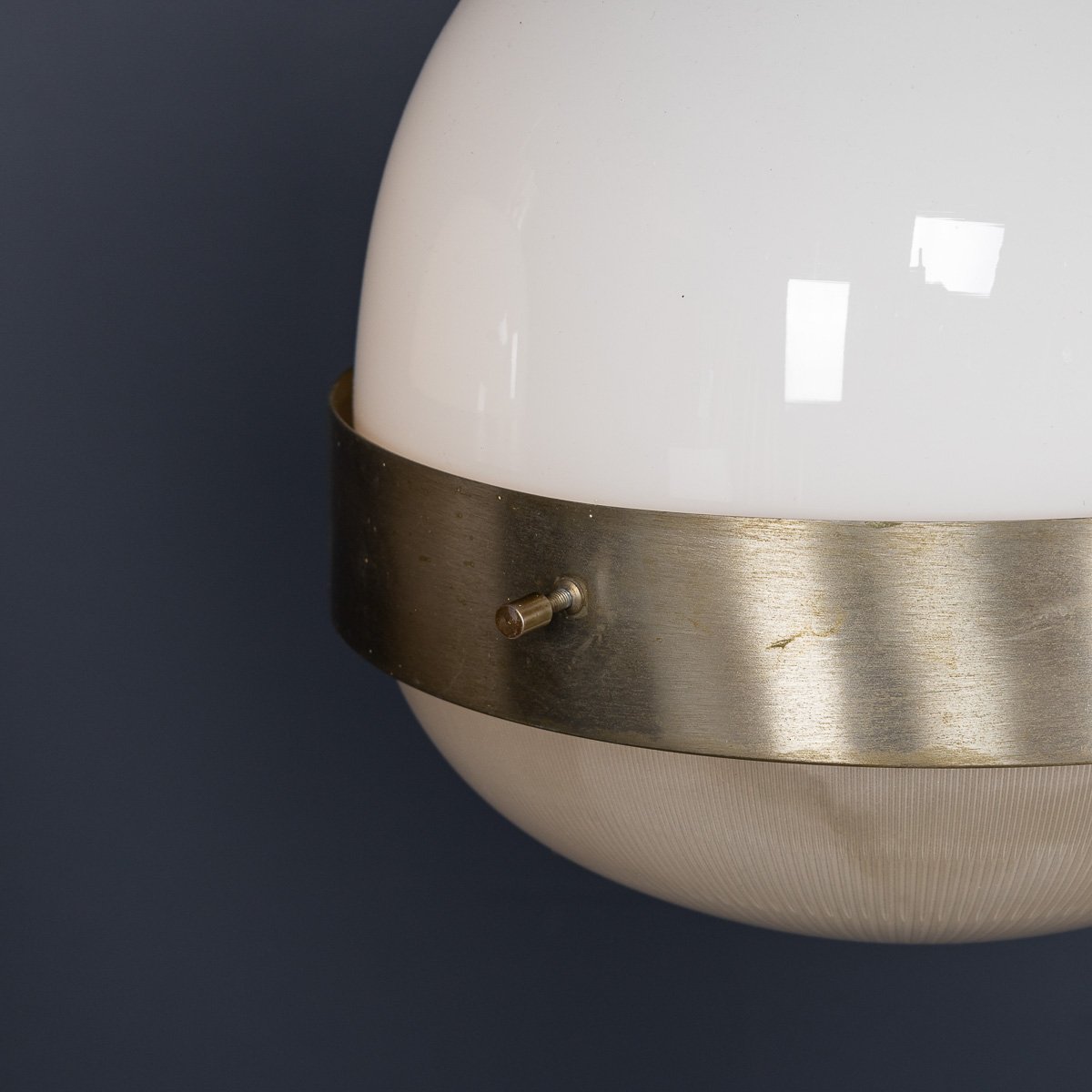 PUSHKINS.COM - D11368 - 20thC ITALIAN PAIR OF %22DELTA%22 OPALINE PENDANT LIGHTS BY SERGIO MAZZA c.1960 - 10.jpg