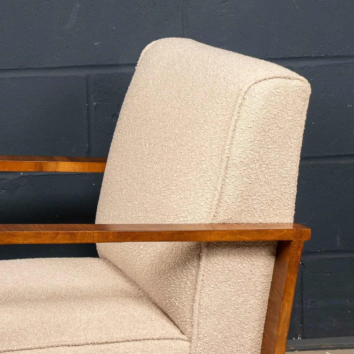 PUSHKINS.COM - B12787 - VINTAGE 20thC AUSTRIAN PAIR OF ART DECO ARMCHAIRS IN WALNUT & FABRIC c.1930 - 15.jpg