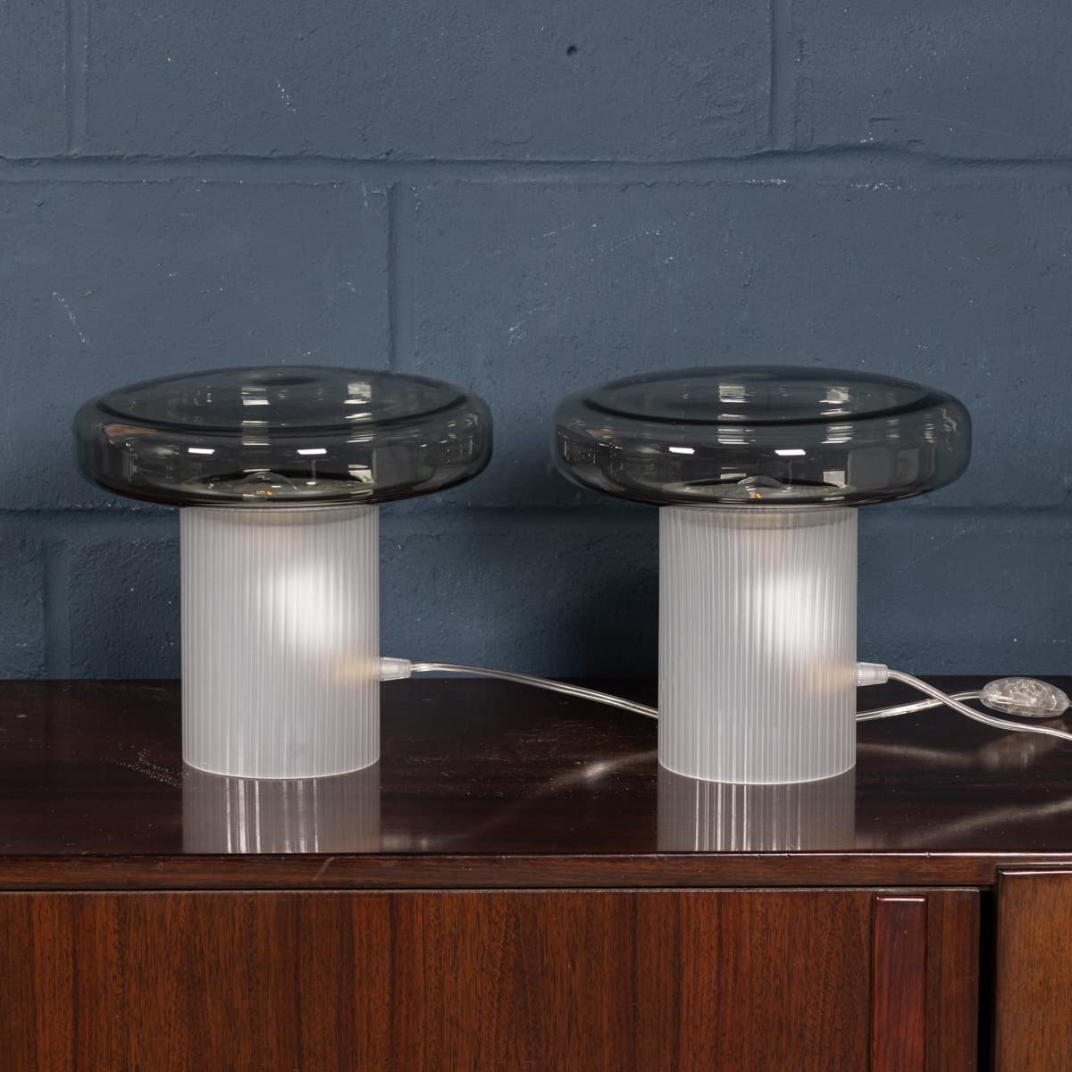 PUSHKINS.COM - B12366 - CONTEMPORARY 21stC PAIR OF MURANO GLASS TABLE LAMPS OF RECENT PRODUCTION, ITALY - 05.jpg