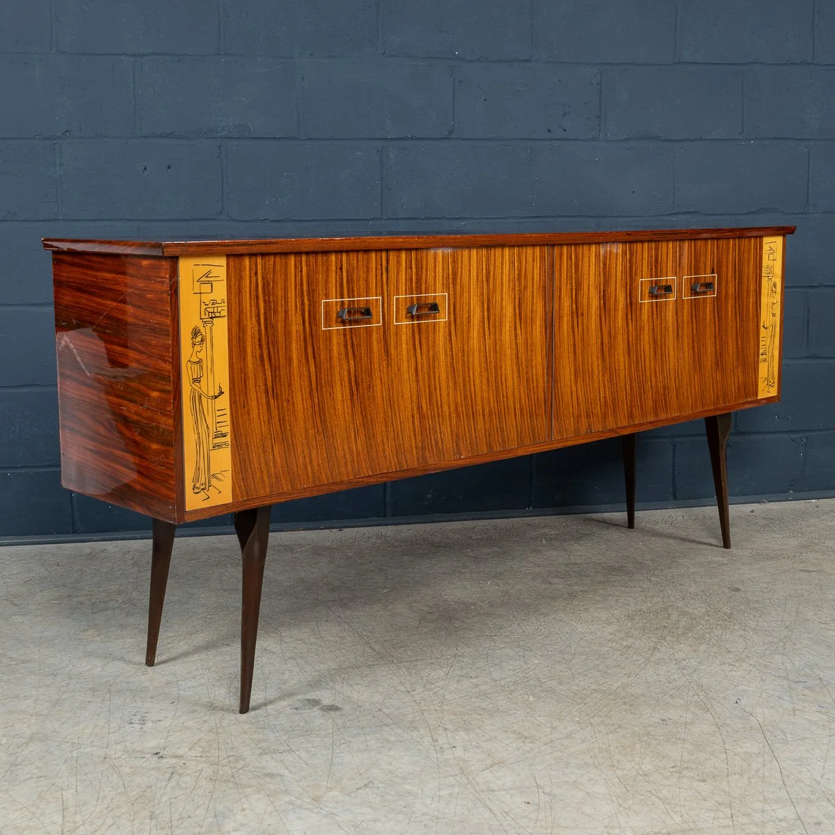 PUSHKINS.COM - B11468 - VINTAGE 20thC ITALIAN SIDEBOARD IN THE MANNER OF VITTORIO DASSI c.1960 - 07.jpg