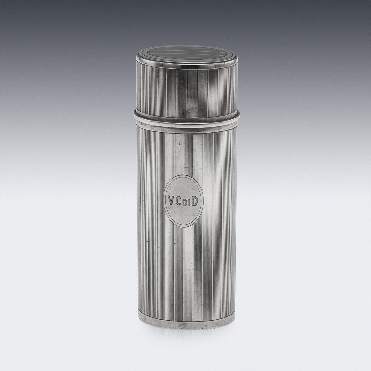 PUSHKINS.COM - J11895 - ANTIQUE 20thC AMERICAN SOLID SILVER CIGAR TUBE BY TIFFANY & CO - 04.jpg