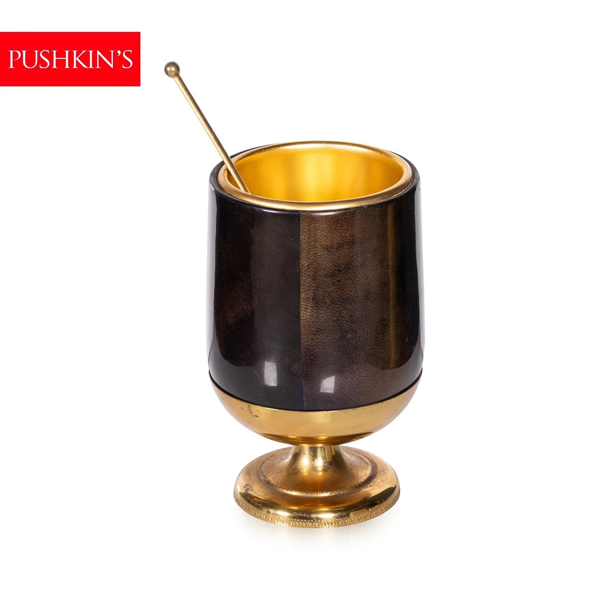 PUSHKINS.COM - B12340 - VINTAGE 20thC ITALIAN ICE BUCKET BY ALDO TURA c.1960 - 2.jpg