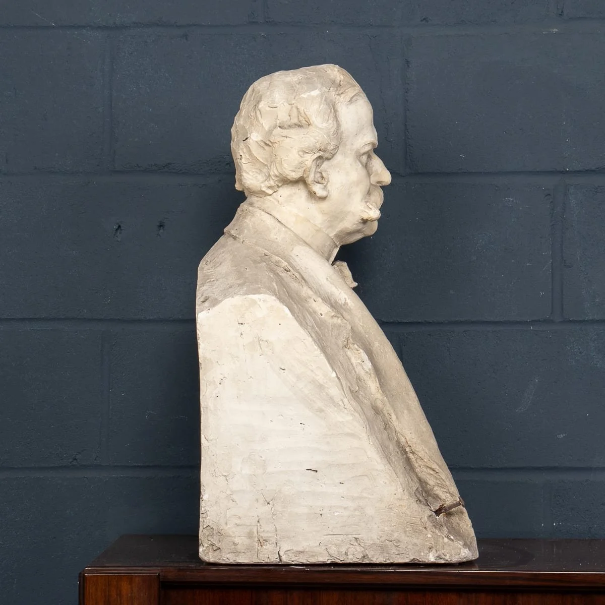 PUSHKINS.COM - B12782d - ANTIQUE 20thC ITALIAN PLASTER PORTRAIT BUST ATTRIBUTED TO RICCARDO SECCHI - 07.jpg