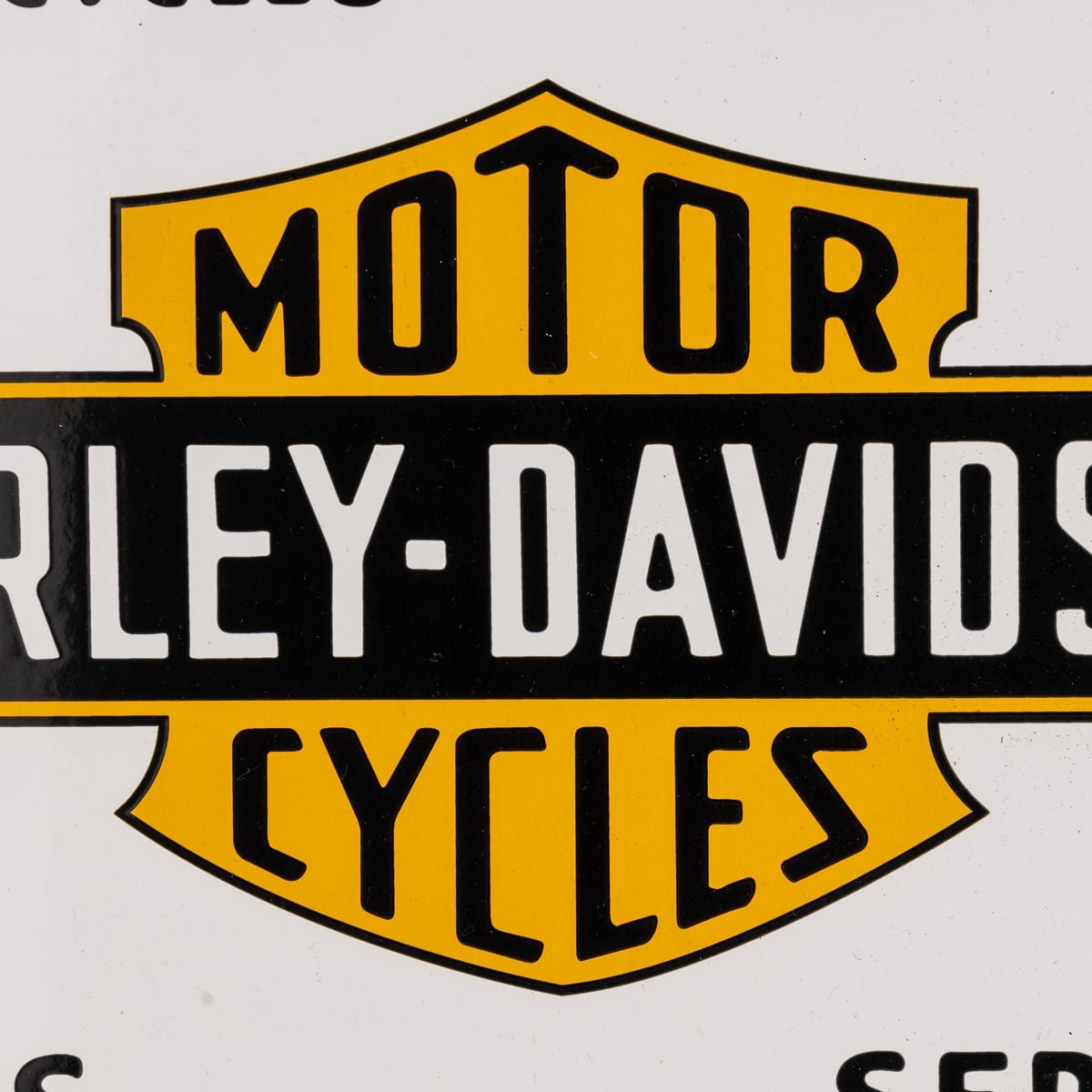 PUSHKINS.COM - A 20thC HARLEY-DAVIDSON MOTORCYCLES ENAMEL SIGN - 1197.jpg