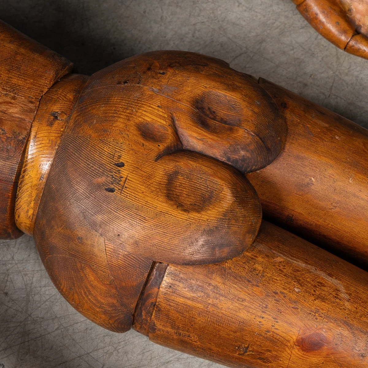 PUSHKINS.COM - B12023 - ANTIQUE RARE 19thC FRENCH LIFE SIZE WOODEN ARTIST'S LAY FIGURE c.1860 - 55.jpg