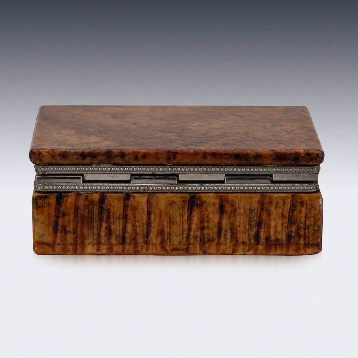 PUSHKINS.COM - D11348 - VINTAGE 20thC ITALIAN ROSSO VERONA MARBLE CIGARETTE BOX c.1960 - 06.jpg