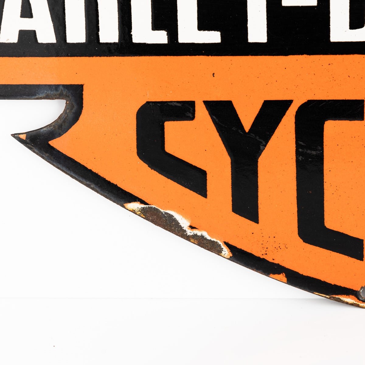 PUSHKINS.COM - A 20thC HARLEY-DAVIDSON MOTORCYCLES ENAMEL SIGN - 9.jpg