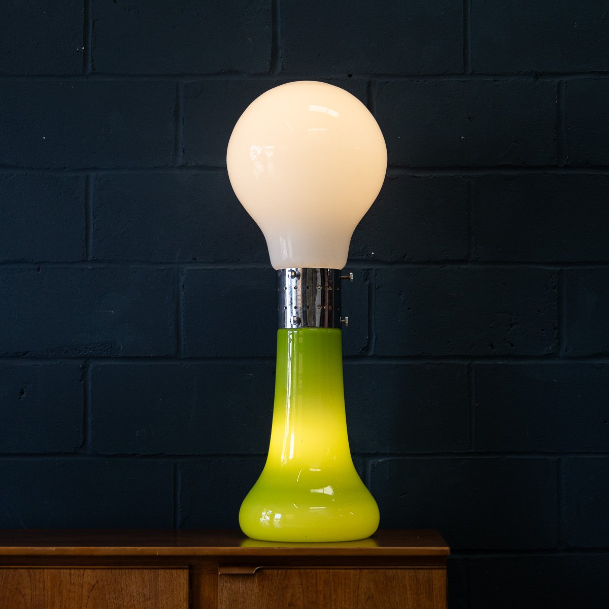 PUSHKINS.COM - B11419 - 20thC ITALIAN %22BIRILLO%22 TABLE : FLOOR LAMP BY CARLO NASON FOR MAZZEGA c.1970 - 04.jpg