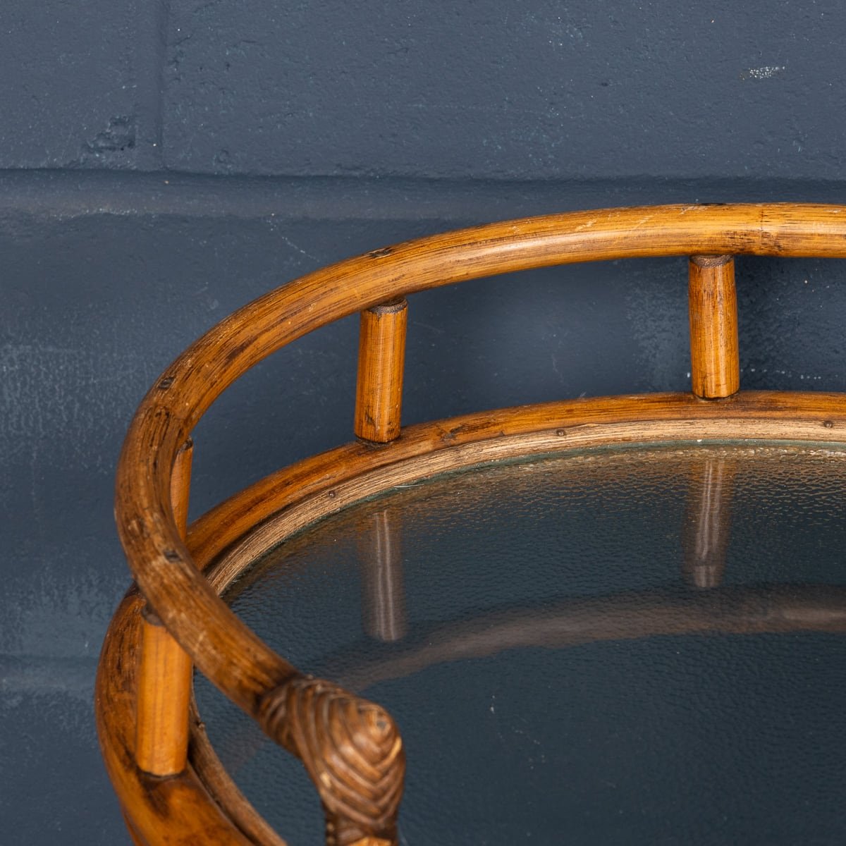 PUSHKIN'S - 20thC ITALIAN BAMBOO DRINKS TROLLEY c.1970 - 12.jpg