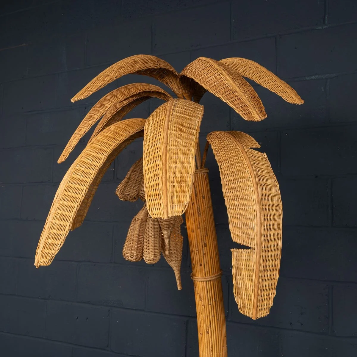 PUSHKINS.COM - B11850 - 20thC BANANA TREE RATTAN & WICKER FLOOR LAMP IN THE MANNER OF MARIO LOPEZ - 16.jpg