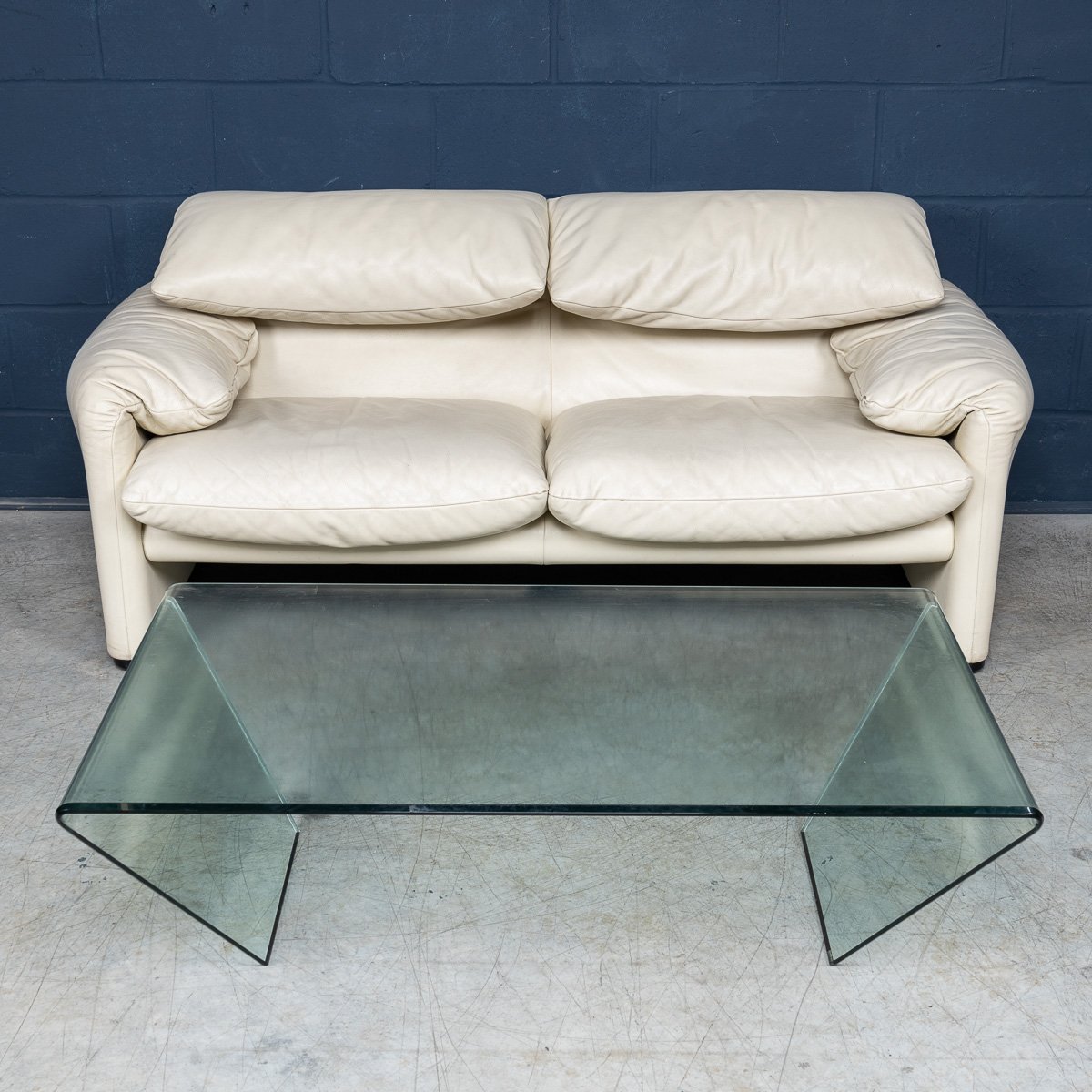 PUSHKINS.COM - B11292 - VINTAGE 20thC ITALIAN %22RUBINO%22 BENT GLASS COFFEE TABLE BY SO.VE.T. c.1990 - 04.jpg