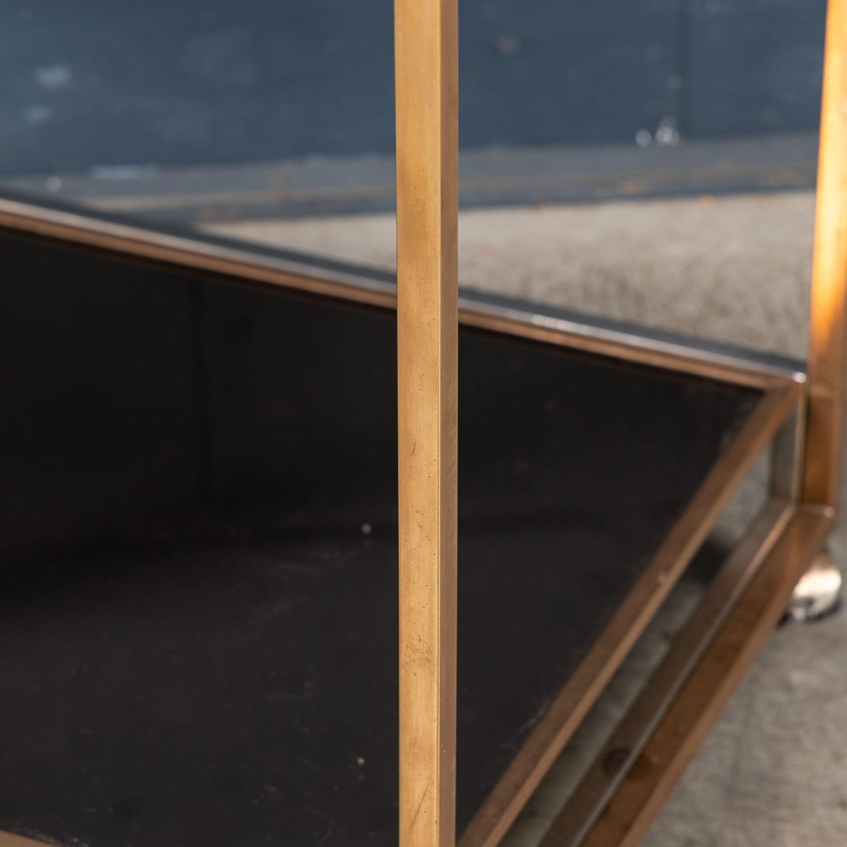 PUSHKINS.COM - B12048 - 20thC BRASS & CHROME DRINKS TROLLEY WITH TRAY BY BELGO CHROM, BELGIUM c.1970 - 15.jpg