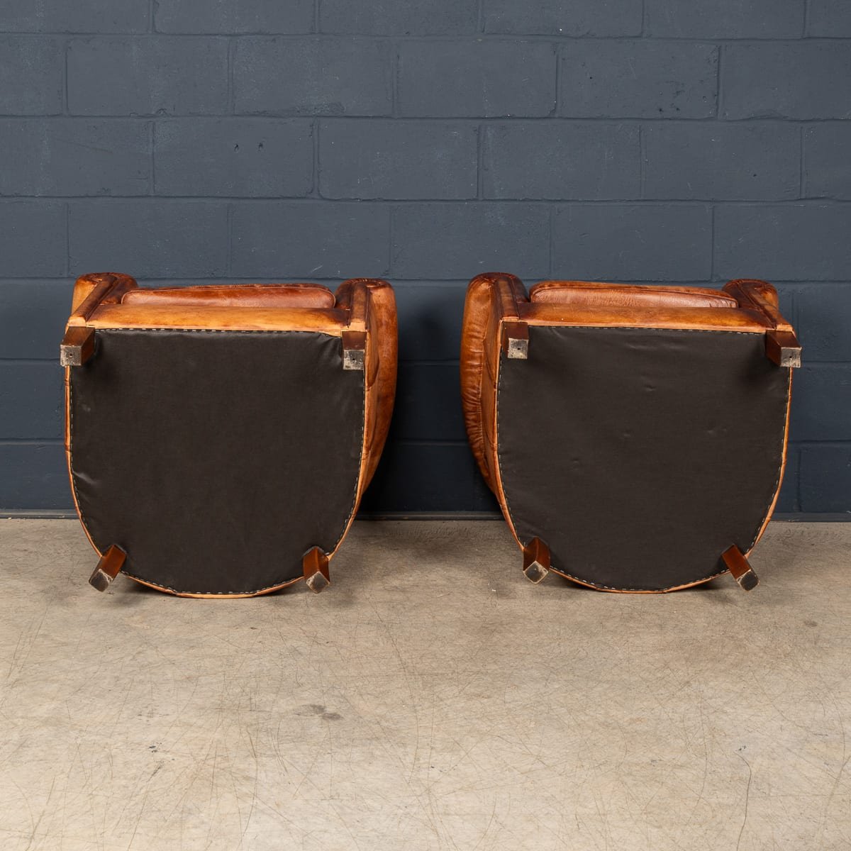PUSHKINS.COM - B11846 - VINTAGE 20thC PAIR OF ENGLISH 'CAMFORD' LEATHER TUB CHAIRS BY JOHN LEWIS - 08.jpg