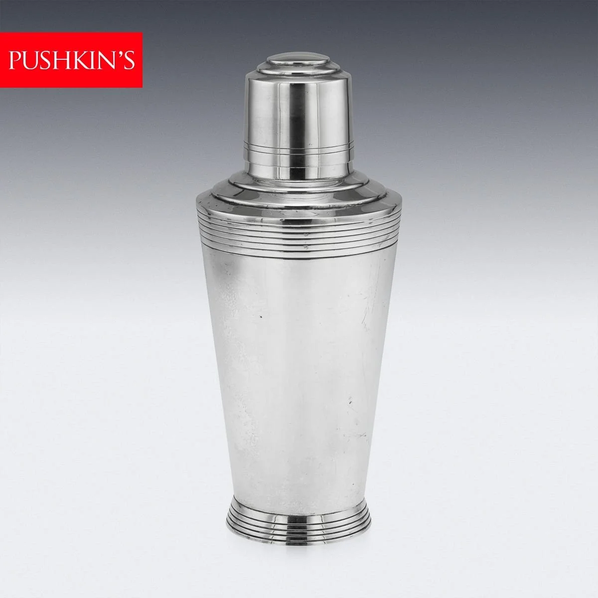 PUSHKINS.COM - J12212 - 20thC ENGLISH SOLID SILVER COCKTAIL SHAKER, MAPPIN & WEBB, SHEFFIELD c.1932 - 02.jpg