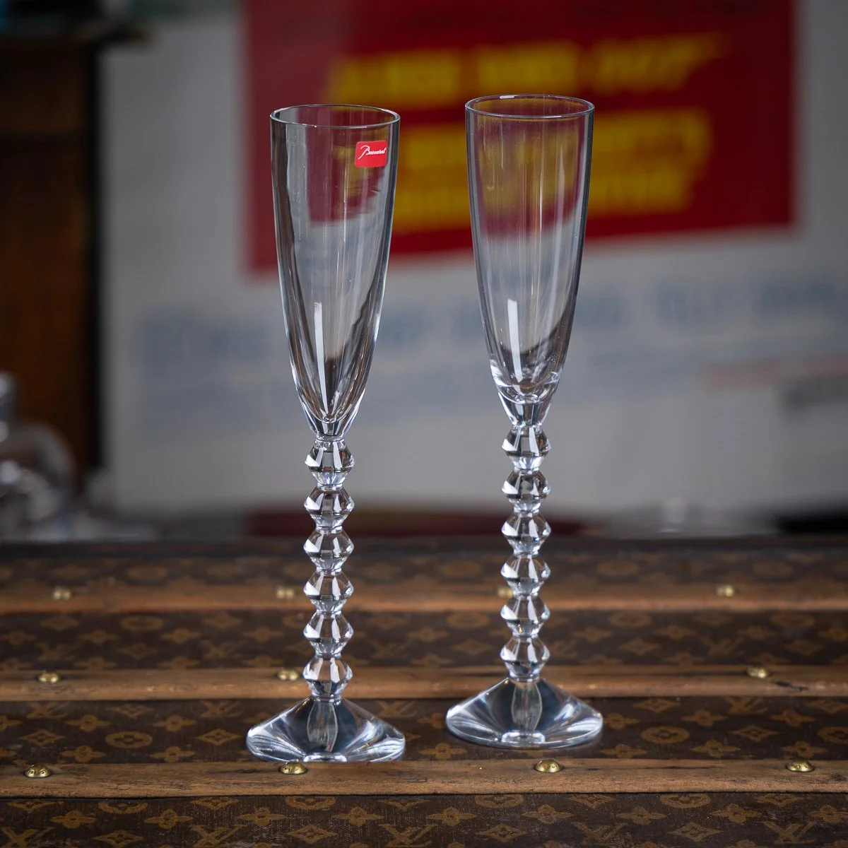 PUSHKINS.COM - C11745 - FRENCH PAIR OF CRYSTAL CHAMPAGNE FLUTES BY BACCARAT - 3.jpg