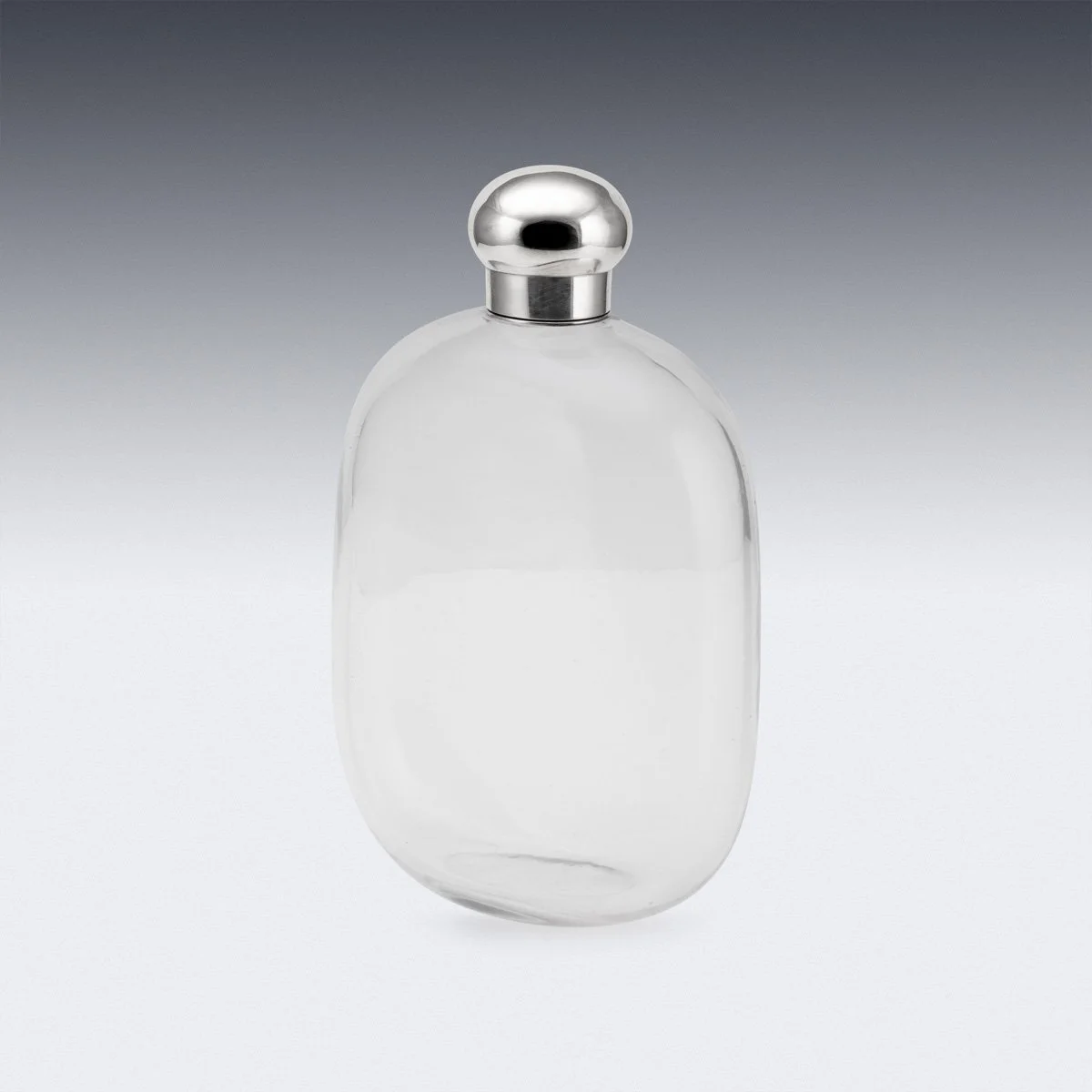 PUSHKINS.COM - Z12462 - ANTIQUE 19thC VICTORIAN SOLID SILVER & GLASS FLASK DECANTER, LONDON c.1888 - 4.jpg