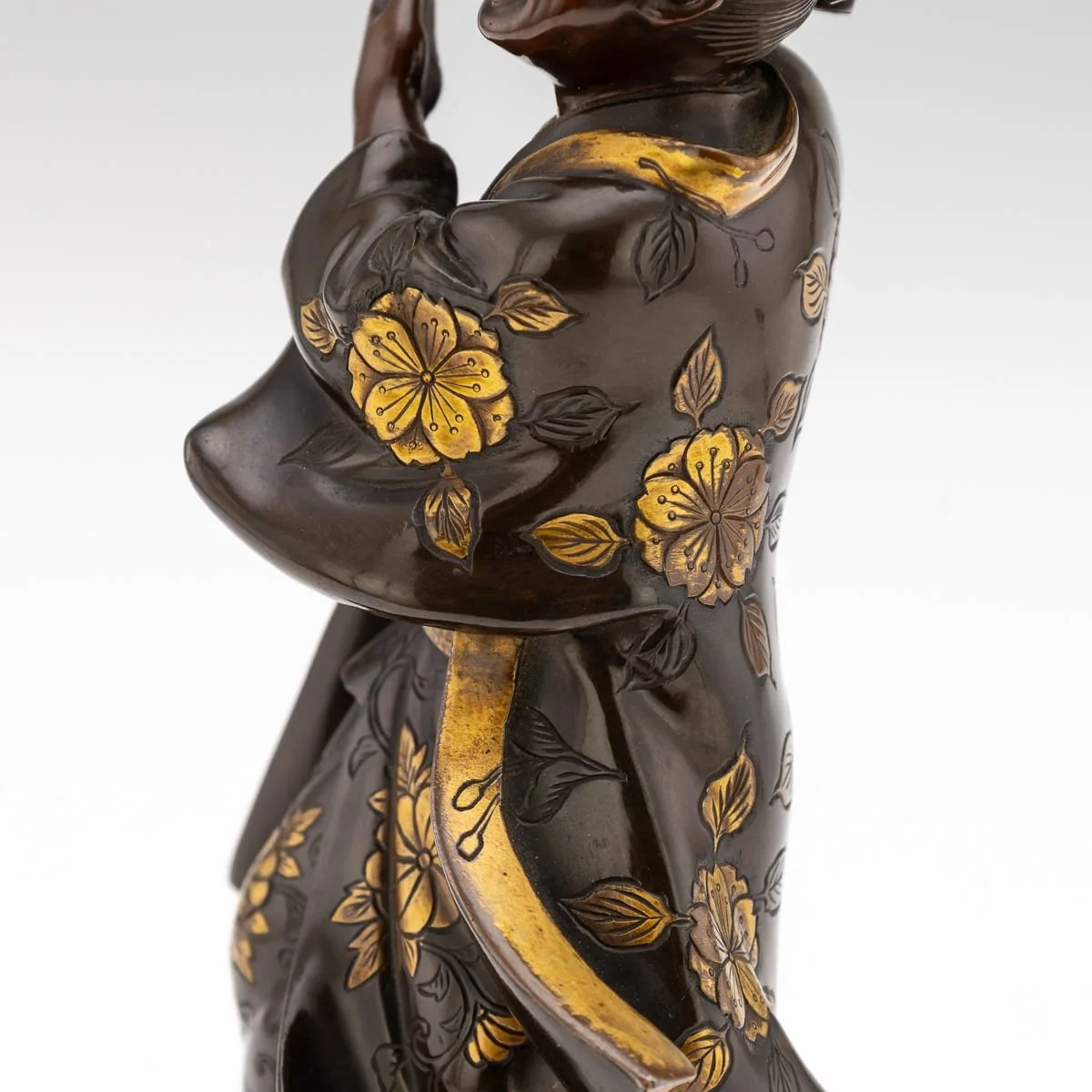 PUSHKINS.COM - G11932 - ANTIQUE 19thC JAPANESE GILT BRONZE FIGURE OF A KAWARABAN BY MIYAO EISUKE COMPANY - 16.jpg