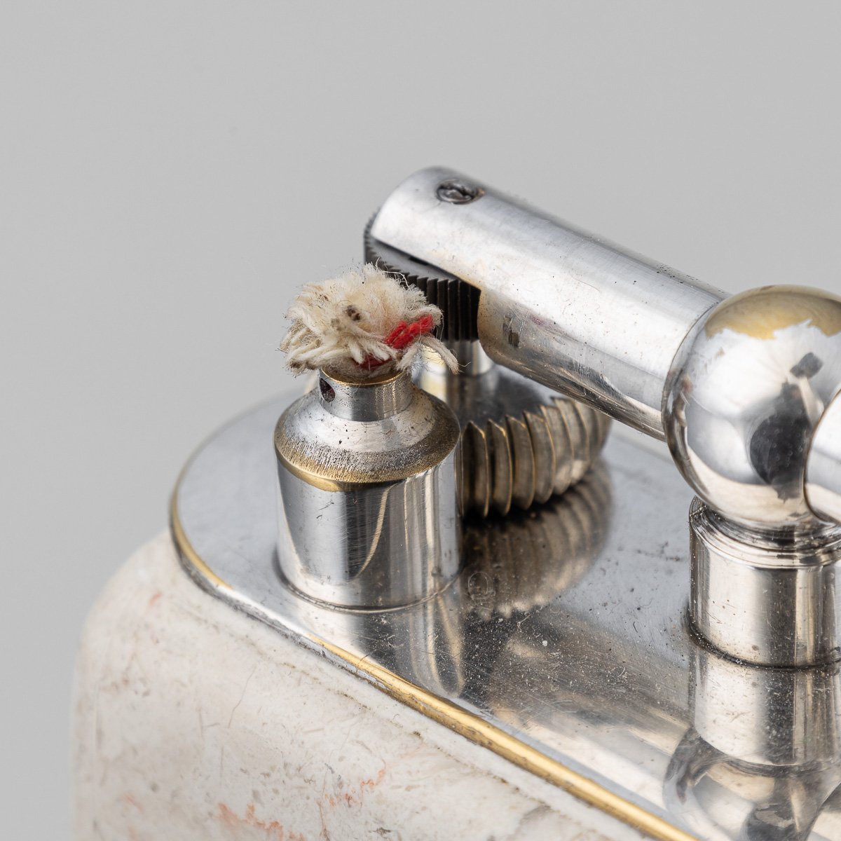 PUSHKINS.COM - D11369 - VINTAGE 20thC TRAVERTINE MARBLE & SILVER PLATED DUNHILL TABLE LIGHTER c.1960 - 11.jpg