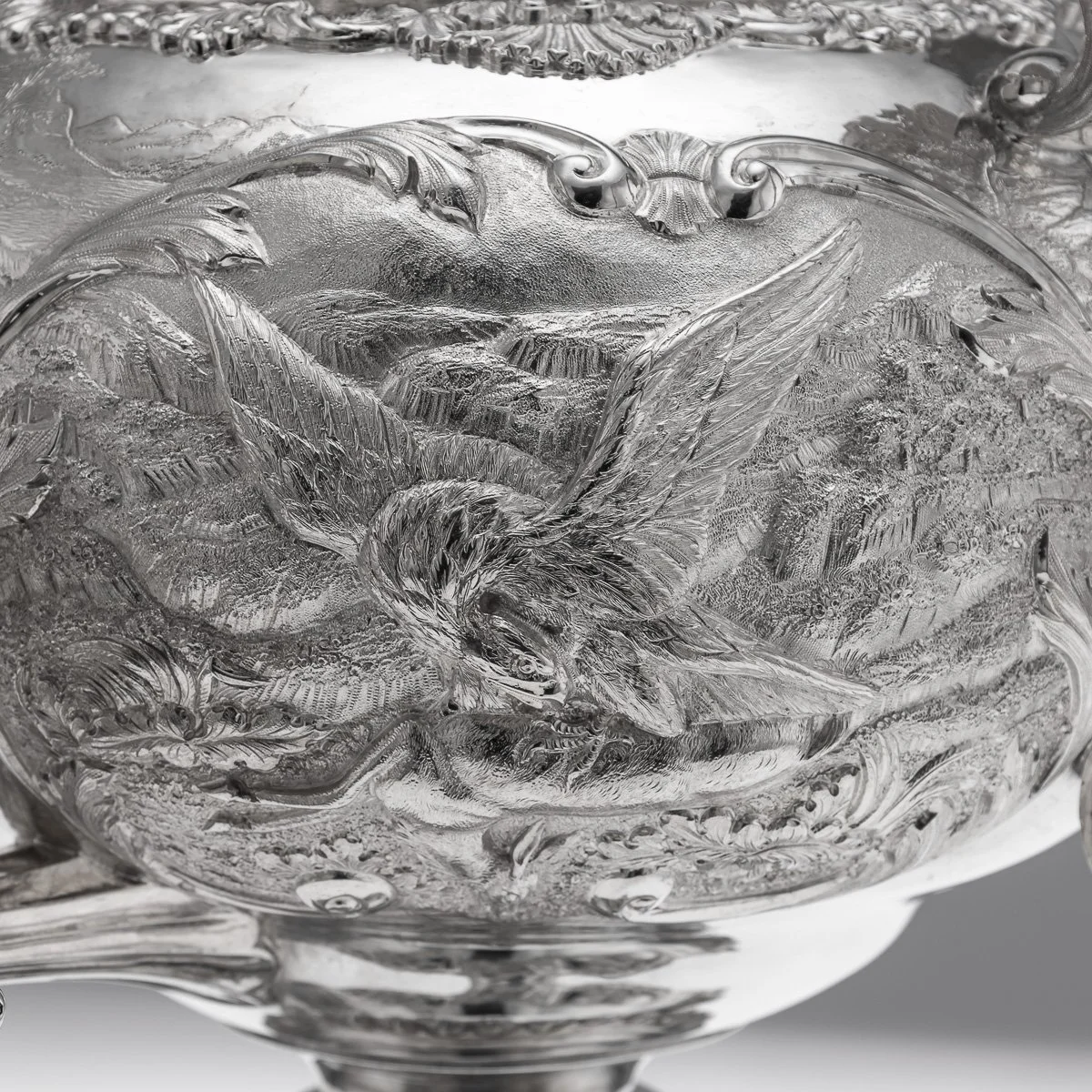PUSHKINS.COM - A00124 - ANTIQUE 19thC WILLIAM IV SOLID SILVER HOT WATER KETTLE : SAMOVAR, LONDON c.1837 - 23.jpg